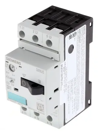 Produktfoto 1 von Siemens 3RV1 Motorschutzschalter, 0.11A, 0.16 A Schutzschalter 690V 90mm x 45 mm Motorschutzschalter mit Strom