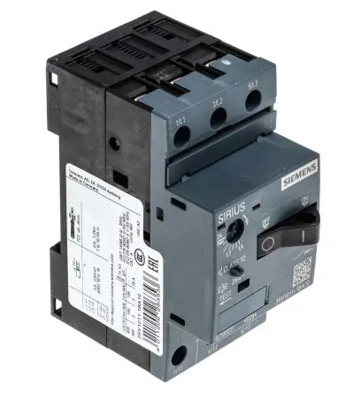 Produktfoto 1 von Siemens 3RV1 Motorschutzschalter, 1.4A, 2 A Schutzschalter 690V 90mm x 45 mm Motorschutzschalter mit Strom