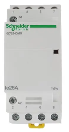 Produktfoto 1 von Schneider Electric GC25 Schütz 230V ac-Spule, 4-polig, 415V ac / 25 A 24V 1.6 W 4 Schließer Motorsteuerung