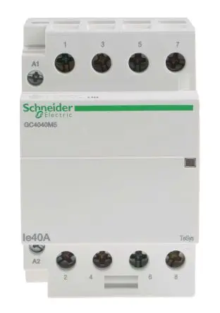 Produktfoto 1 von Schneider Electric TeSyS GC Schütz 230V ac-Spule, 4-polig, 415V ac / 40 A 230V ac 3.2 W 4 Schließer Motorsteuerung