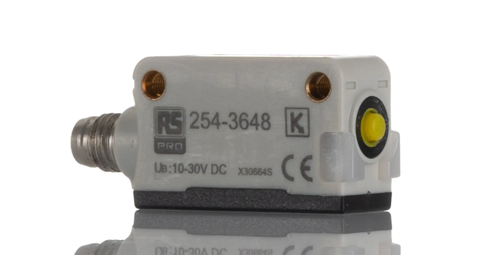 Produktfoto 1 von RS PRO Kubisch Optischer Sensor, Lichtkonvergente Reflexion, Bereich 5 cm, PNP NONC Ausgang, M8-Steckverbinder,