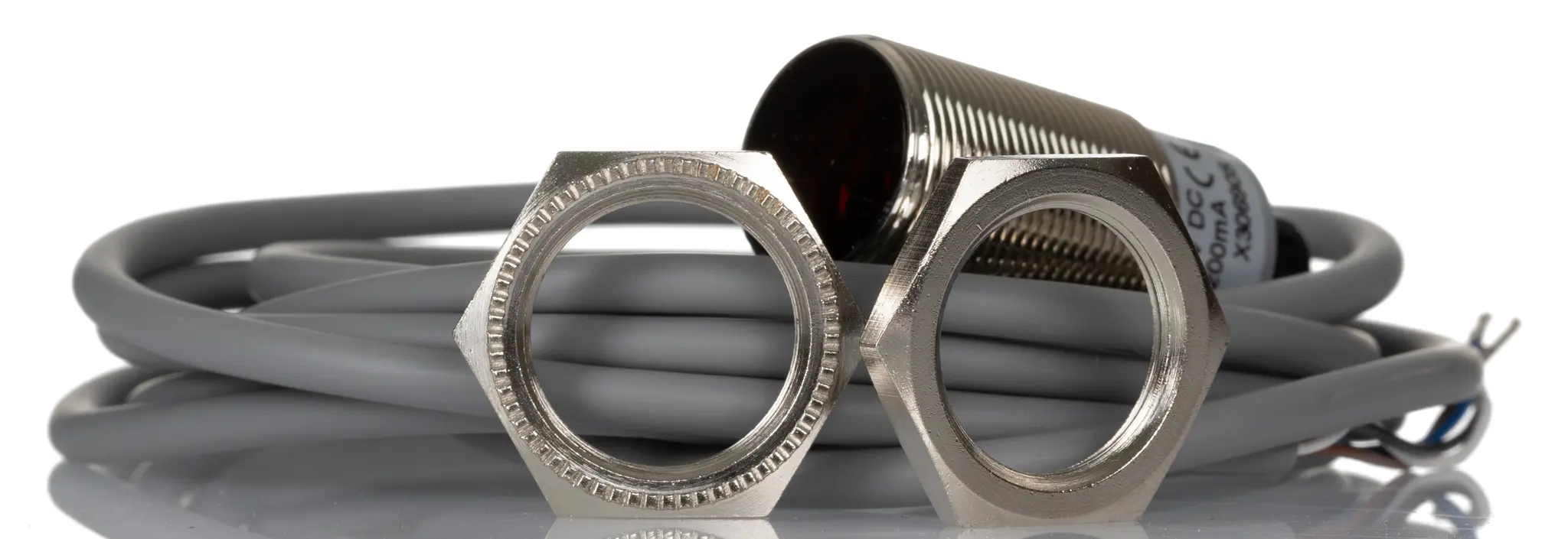 Produktfoto 1 von RS PRO Kubisch Optischer Sensor, Polarisierte Retroreflexion, Bereich 3 m, NPN NONC Ausgang, Anschlusskabel,