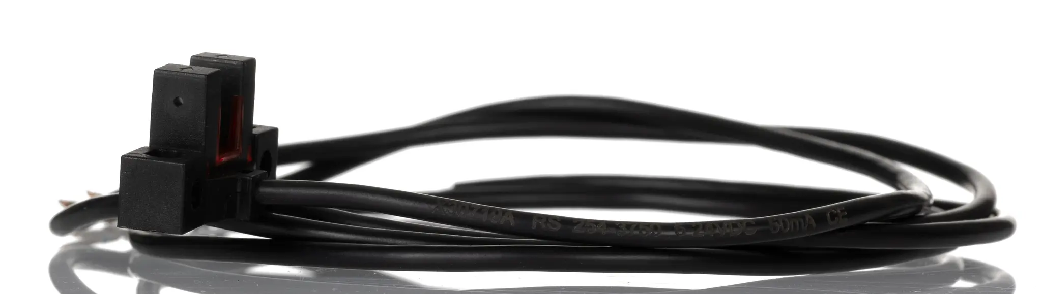 Produktfoto 1 von RS PRO Optischer Sensor, Durchgangsstrahl, Bereich 5 mm, NPN NONC Ausgang, Anschlusskabel, Hell-/dunkelschaltend