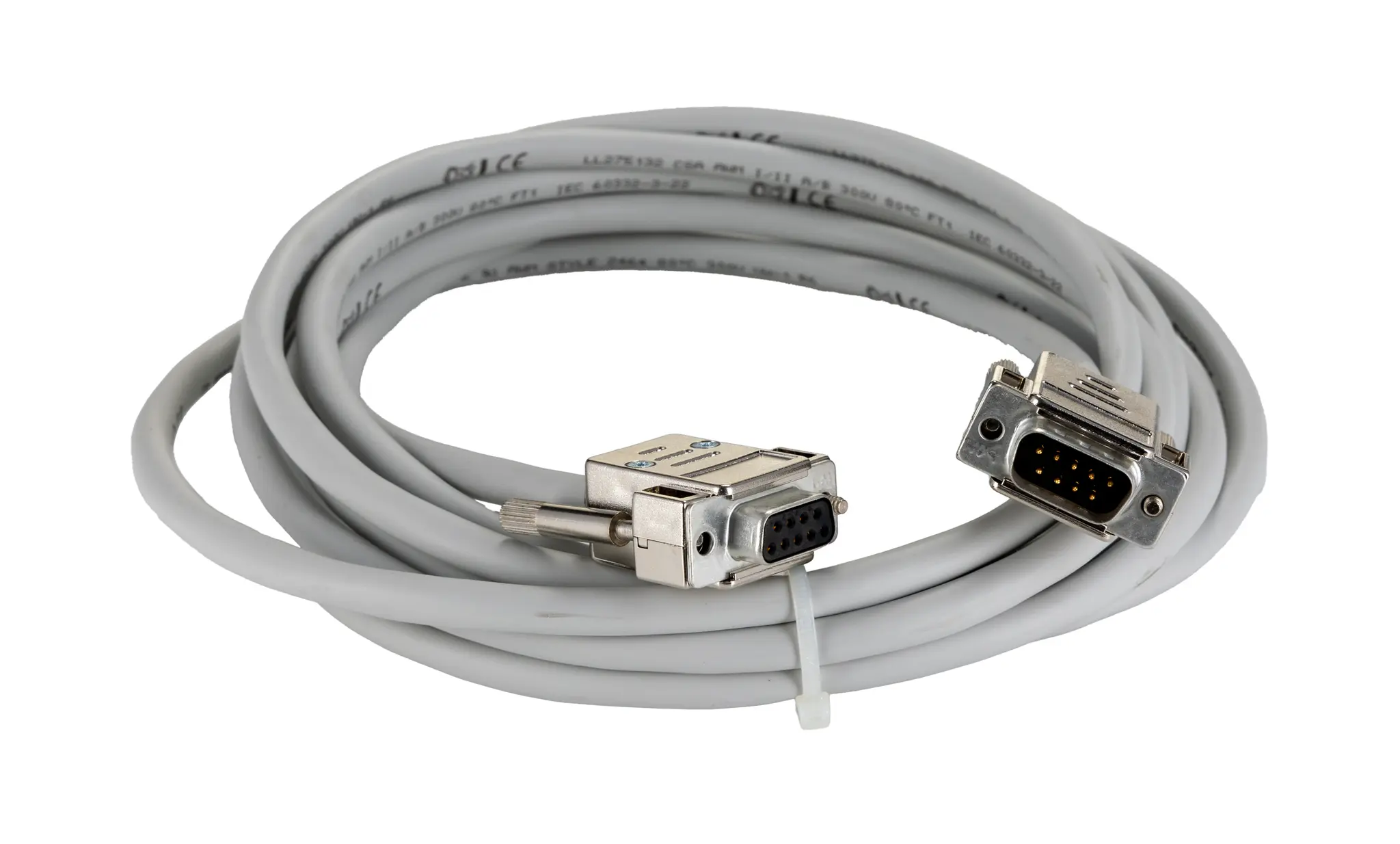 Produktfoto 1 von Phoenix Contact CABLE-D 9SUB/B/S/300/KONFEK/S Kabel / D-SUB Buchse / D-Sub-Stecker Stecker, 3 m Polyvinylchlorid, Grau,