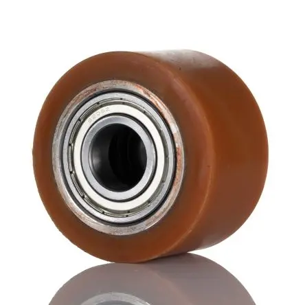 Produktfoto 1 von LAG Rollwagenrolle Orange, Mat. Polyurethan, 500 kg Ø 82 mm, B. 51 mm