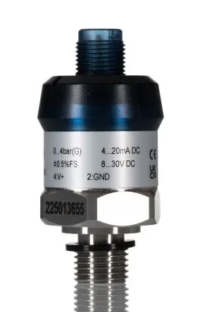 Produktfoto 1 von RS PRO M20 Überdruck Drucksensor 0 bar, 4 bis 20 mA 4 bar
