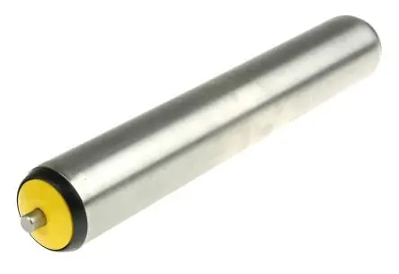 Produktfoto 1 von Interroll Edelstahl, Rund Transportrolle Ø 50 mm x 300 mm, Federbelastet Spindel 10 mm 1140 N, Edelstahl 330mm