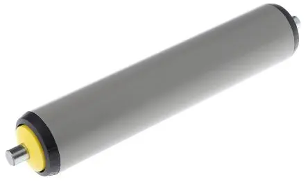 Produktfoto 1 von Interroll Kunststoff, Rund Transportrolle Ø 40 mm x 200 mm, Federbelastet Spindel 10 mm 180 N, Stahl zinkplattiert 230mm