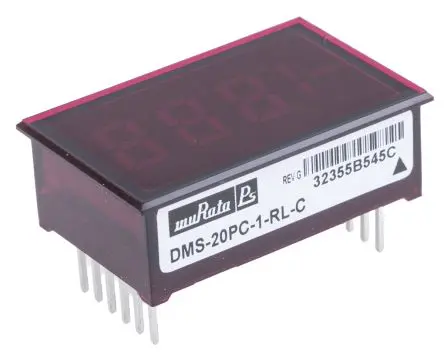 Produktfoto 1 von Murata Power Solutions DMS-20PC Digitales Spannungsmessgerät Wechselstrom/Gleichstrom, 34 mm, 22 mm, 17.45 mm