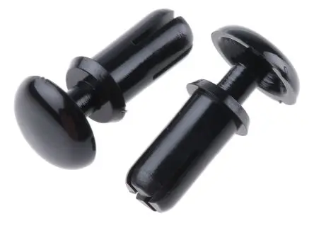 Produktfoto 1 von Essentra Schnappverschluss Niet, Ø 3.5 mm x 9 mm, Nylon, min. 4.5 mm, max. 5.5 mm