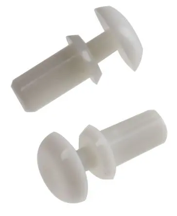 Produktfoto 1 von Essentra Schnappverschluss Niet, Ø 2.6 mm x 6.1 mm, Nylon, min. 2.7 mm, max. 3.6 mm