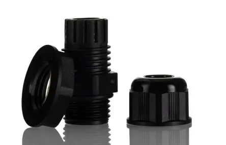 Produktfoto 1 von Hammond 1427NCG Kabelverschraubung, PG7 Nylon Schwarz 3 mm/ 7 mm, IP68