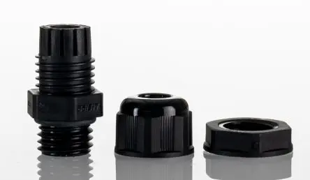 Produktfoto 1 von Hammond 1427NCG Kabelverschraubung, M12 Nylon Schwarz 3 mm/ 7 mm, IP68