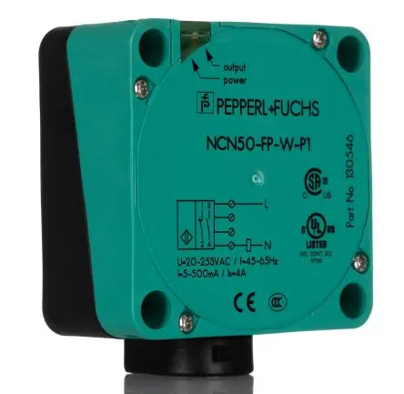 Produktfoto 1 von Pepperl + Fuchs Comfort M20 Induktiver Näherungssensor, Kubisch 2-adrig / 5mA, 500 mA 50 mm, IP68 253 V ac