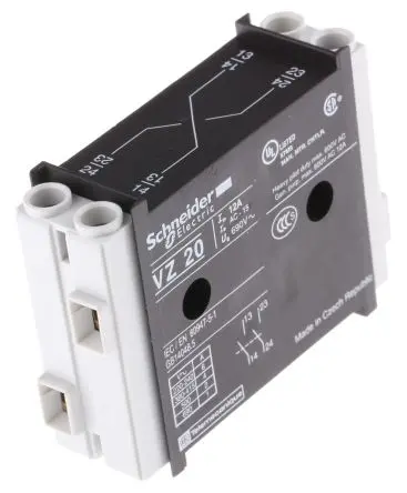 Produktfoto 1 von Schneider Electric TeSys VARIO Hilfskontakt 2-polig, 2 Schließer mit Schraubanschlussklemme Anschluss 12 A, 690V