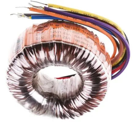 Produktfoto 1 von Nuvotem Talema Ringkerntransformator, Primär 230 V ac / Sekundär 2 x 12 V ac 2 Ausg. 30 VA, 1.25A 450 g 60 Hz 50 Hz