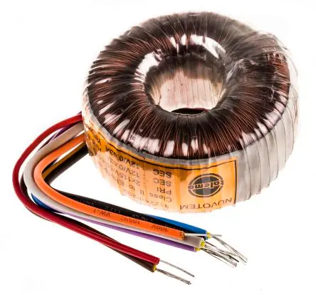 Produktfoto 1 von Nuvotem Talema Ringkerntransformator, Primär 115 V ac, 230 V ac / Sekundär 2 x 12V ac, 15VA 2 Ausg., 630mA 300g 60