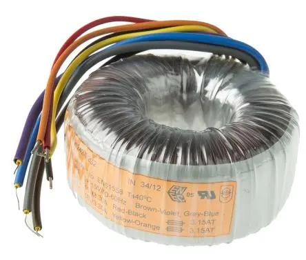 Produktfoto 1 von Nuvotem Talema Ringkerntransformator, Primär 230 V ac / Sekundär 2 x 18 V ac 2 Ausg. 120 VA, 3.333A 1.2 kg 60 Hz 50 Hz