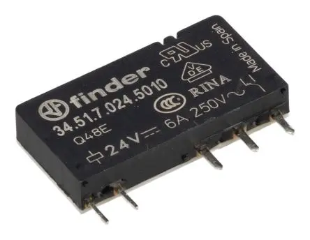 Produktfoto 1 von Finder 34 DIN-Hutschiene Industrierelais, 1-poliger Umschalter / 6 A