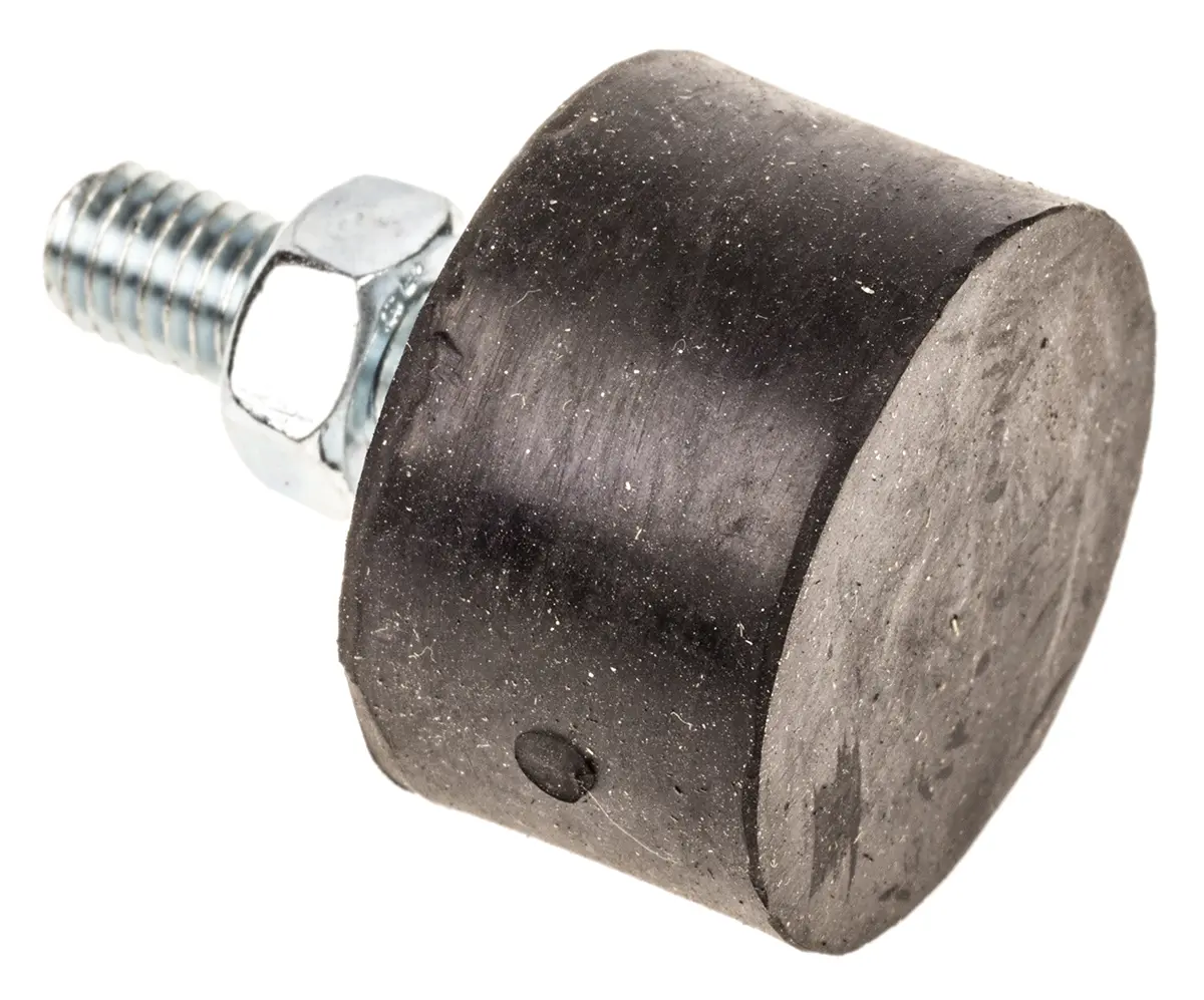 Produktfoto 1 von FIBET Gummi Vibrationsdämpfer, Außengewinde-Puffer M6, Ø 25mm x 33mm