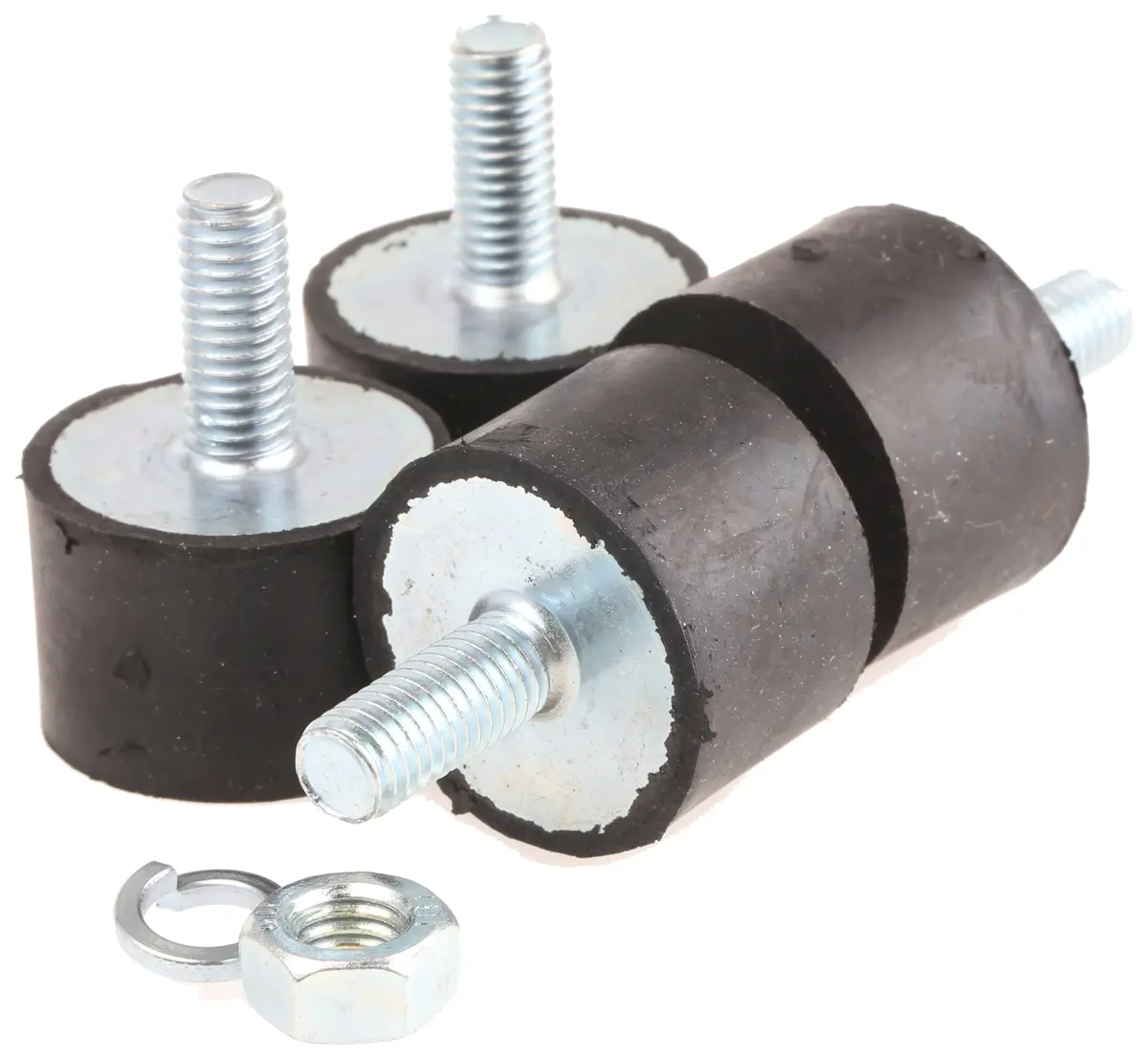 Produktfoto 1 von FIBET Gummi Vibrationsdämpfer, Außengewinde-Puffer M8, Ø 30mm x 40mm