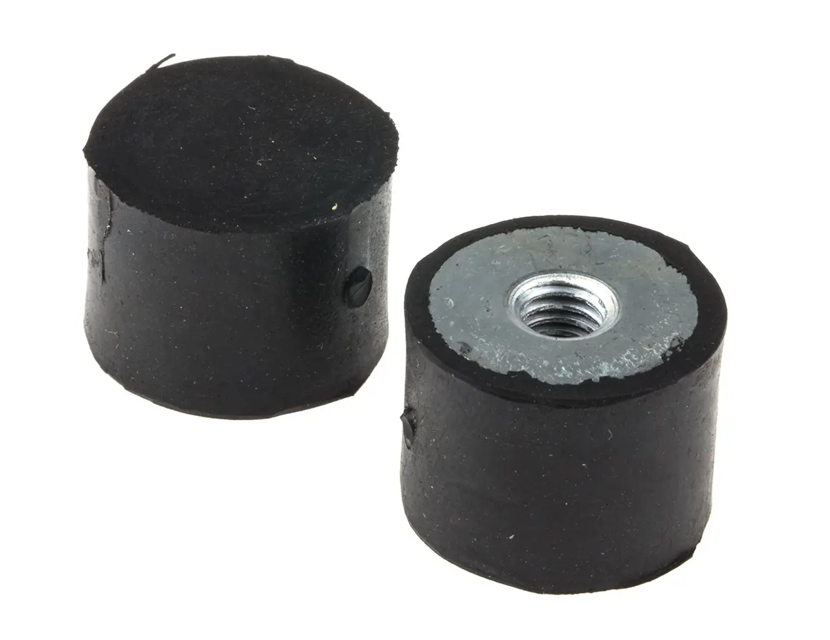 Produktfoto 1 von FIBET Gummi Vibrationsdämpfer, Innengewinde-Puffer M6, Ø 20mm x 15mm