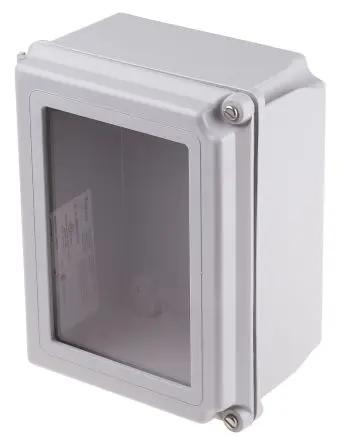 Produktfoto 1 von nVent HOFFMAN A48 GFK Wandanschlusskasten Grau IP66 Transparente Tür, HxBxT 318 mm, 267 mm x 167 mm
