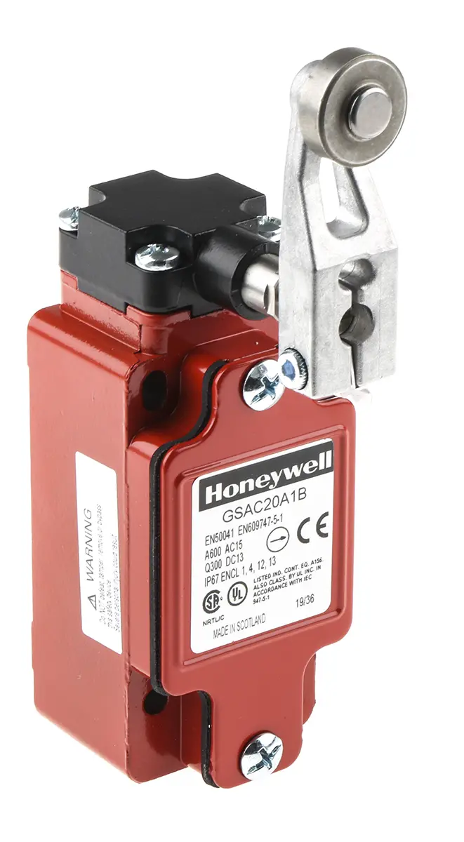 Produktfoto 1 von Honeywell GSA Endschalter, Rollen, 4-polig, 2 Schließer/2 Öffner, IP 67, Metall Anschluss Schraubbefestigung