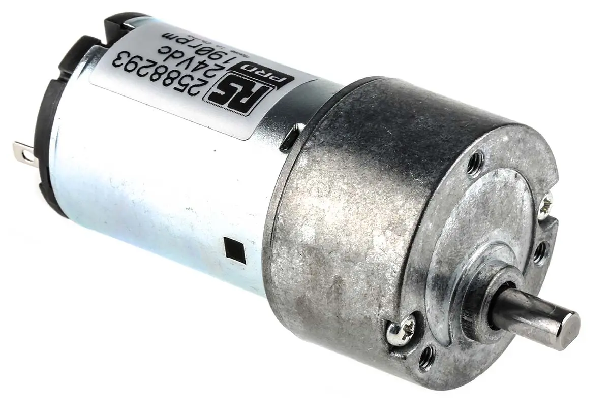 Produktfoto 1 von RS PRO IG33 M. Getriebe DC-Getriebemotor bis 10 Ncm 20:1, 24 V, 190 rpm, Wellen-Ø 5 mm, 27.7 mm x 57.8 mm x 9.5 mm