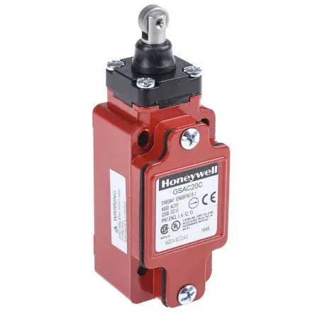 Honeywell GSS Endschalter, Stößel 2-poliger Umschalter, IP67, Metall 600V ac 6A