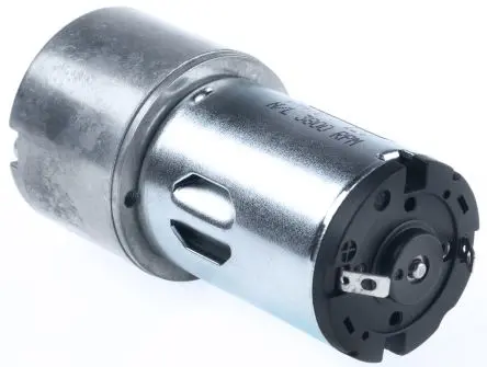 Produktfoto 1 von RS PRO Getriebemotor bis 30 Ncm, 12 V dc, , Wellen-Ø 5mm, 27.7mm x 62.3mm