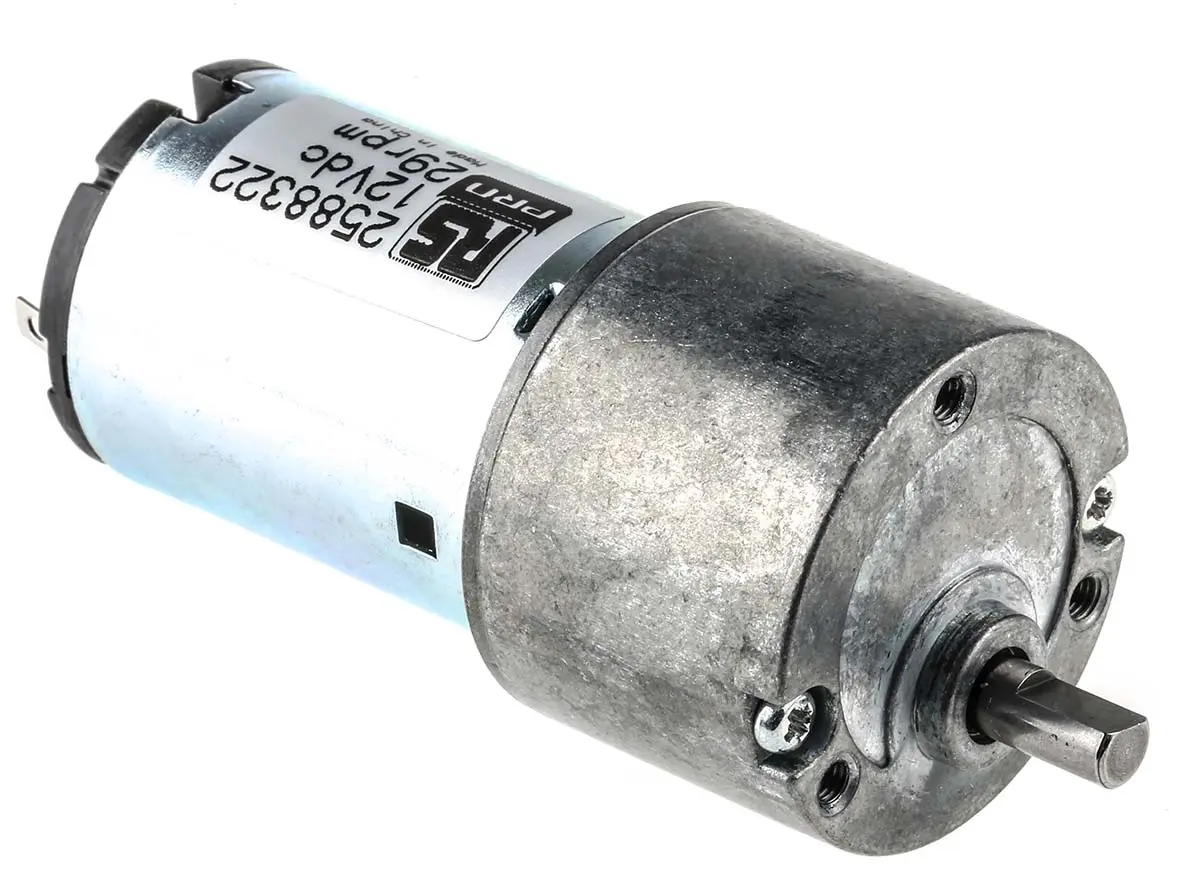 Produktfoto 1 von RS PRO IG33 M. Getriebe DC-Getriebemotor bis 30 Ncm 125:1, 12 V, 29 rpm, Wellen-Ø 5 mm, 27.7 mm x 62.3 mm x 9.5 mm