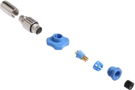 Produktfoto 1 von TE Connectivity TRIAD 01 Subminiature Rundsteckverbinder Stecker 5-polig Stecker 3A Kabel IP65