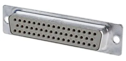 Provertha 013 D-Sub-Steckverbinder Gerade, 50-polig 2.75 mm Raster, Durchsteckmontage Buchse, mit Schraubverschluss