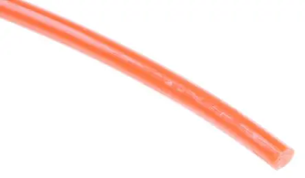 Produktfoto 1 von RS PRO Polyurethan Rundriemen Orange, ø 20 mm, Profil-Ø 3 mm, 1.09 kg, L. 30 m, Härte 83 Typ A