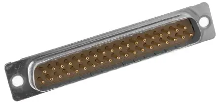 Produktfoto 1 von Provertha TMC D-Sub-Steckverbinder C Gerade, 37-polig, Panel Stecker, mit 4-40-UNC-Einsatz