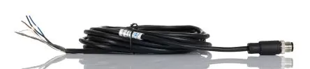 Produktfoto 1 von RS PRO CBM12, 4-polig Sensor-Betätigungselementkabel, Gerade Stecker / Nicht abgeschlossen Nicht abgeschlossen, Länge 5
