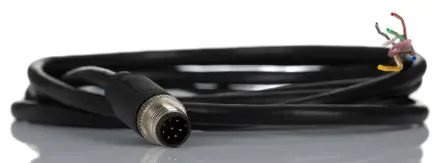 Produktfoto 1 von RS PRO CBM12, 8-polig Sensor-Betätigungselementkabel, Gerade Stecker / Nicht abgeschlossen Nicht abgeschlossen, Länge 2