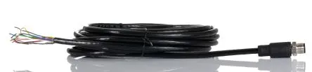 Produktfoto 1 von RS PRO CBM12, 8-polig Sensor-Betätigungselementkabel, Gerade Stecker / Nicht abgeschlossen Nicht abgeschlossen, Länge 5