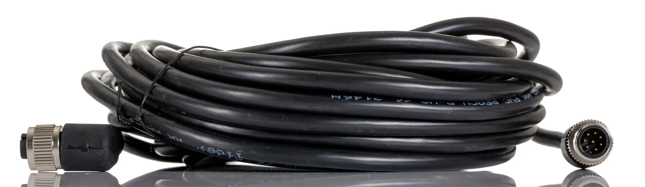 Produktfoto 1 von RS PRO CDF12R, 8-polig Sensor-Betätigungselementkabel, Rechtwinklig Buchse 8 / M12 Stecker, Länge 10 m