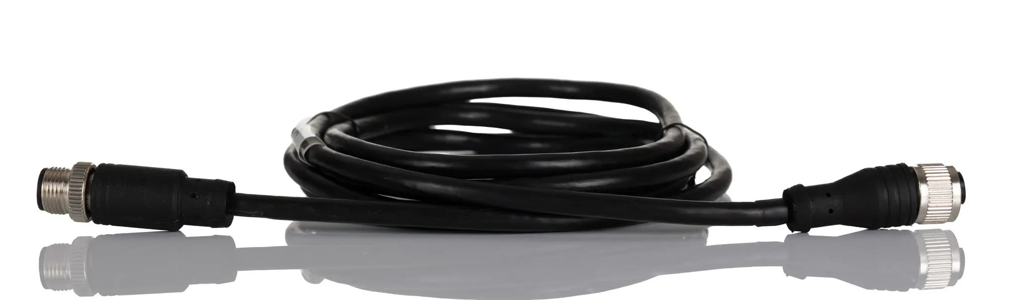 Produktfoto 1 von RS PRO CDF12S, 4-polig Sensor-Betätigungselementkabel, Gerade Buchse 4 / Gerade Stecker, Länge 2 m