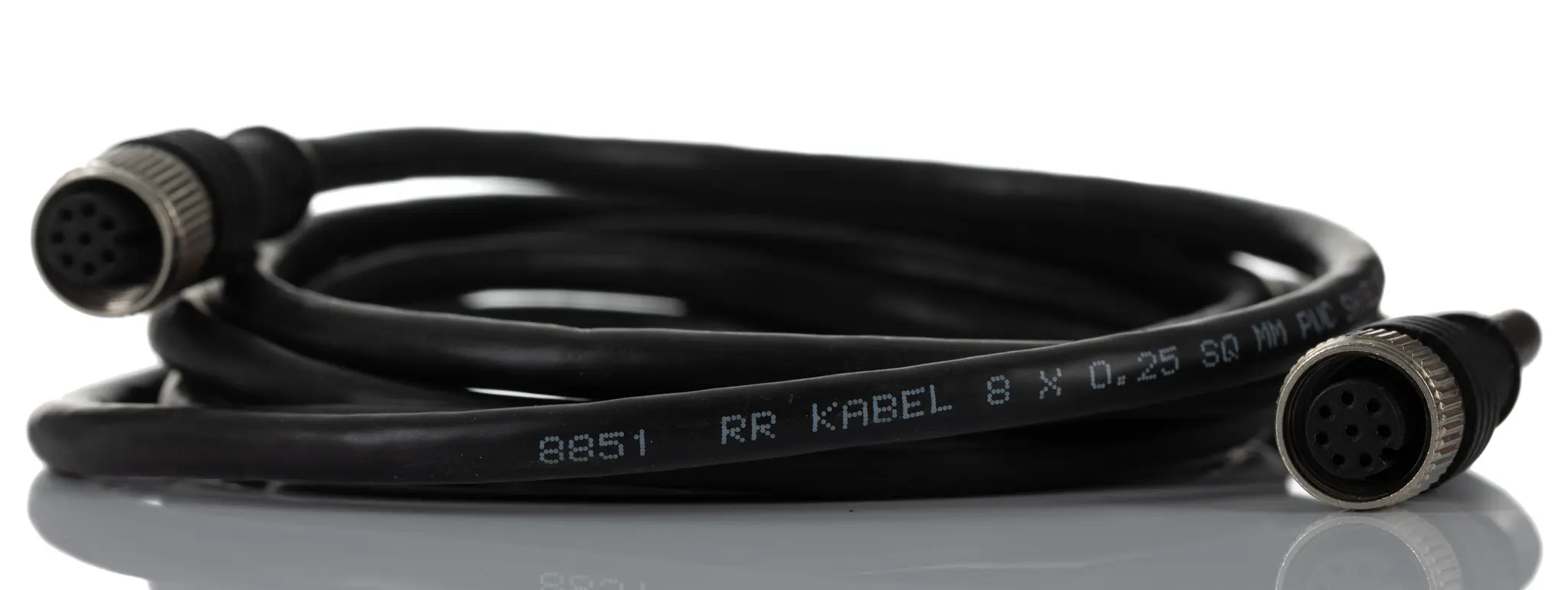 Produktfoto 1 von RS PRO CDF12S, 8-polig Sensor-Betätigungselementkabel, Gerade Buchse 8 / Gerade Buchse, Länge 2 m