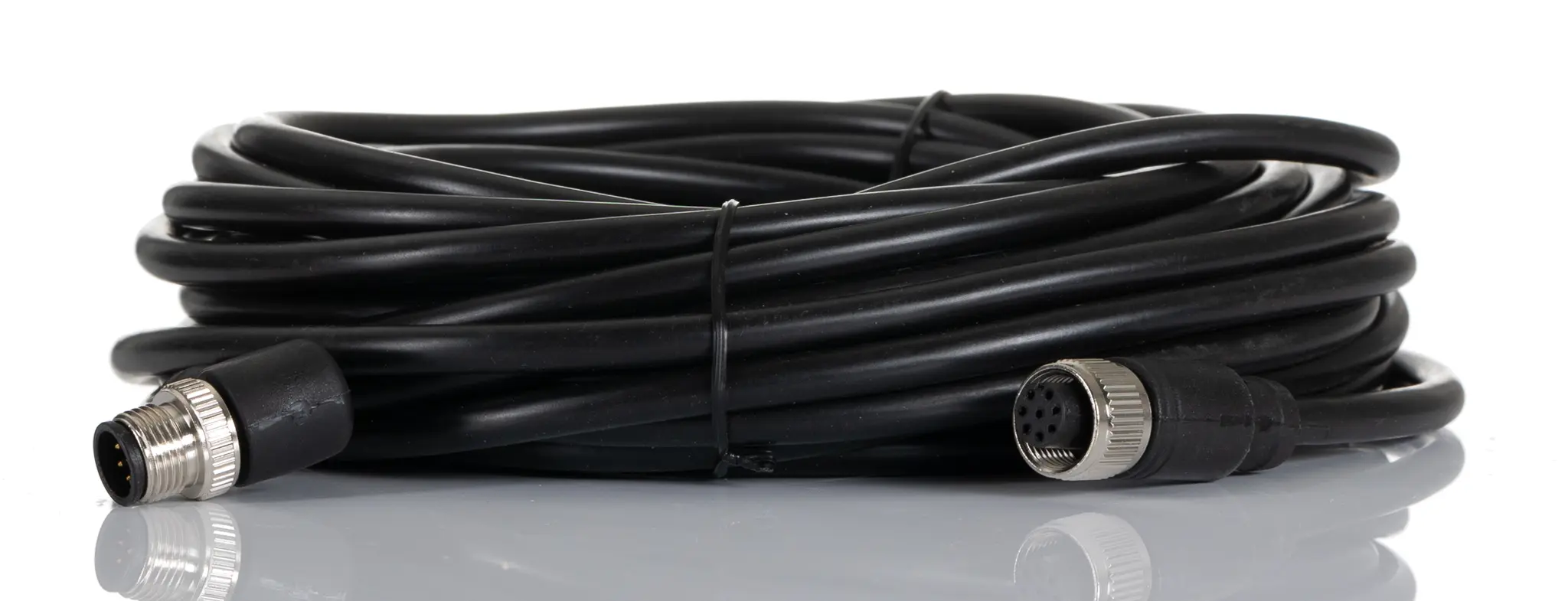 Produktfoto 1 von RS PRO CDF12S, 8-polig Sensor-Betätigungselementkabel, Gerade Buchse 8 / Gerade Stecker, Länge 10 m
