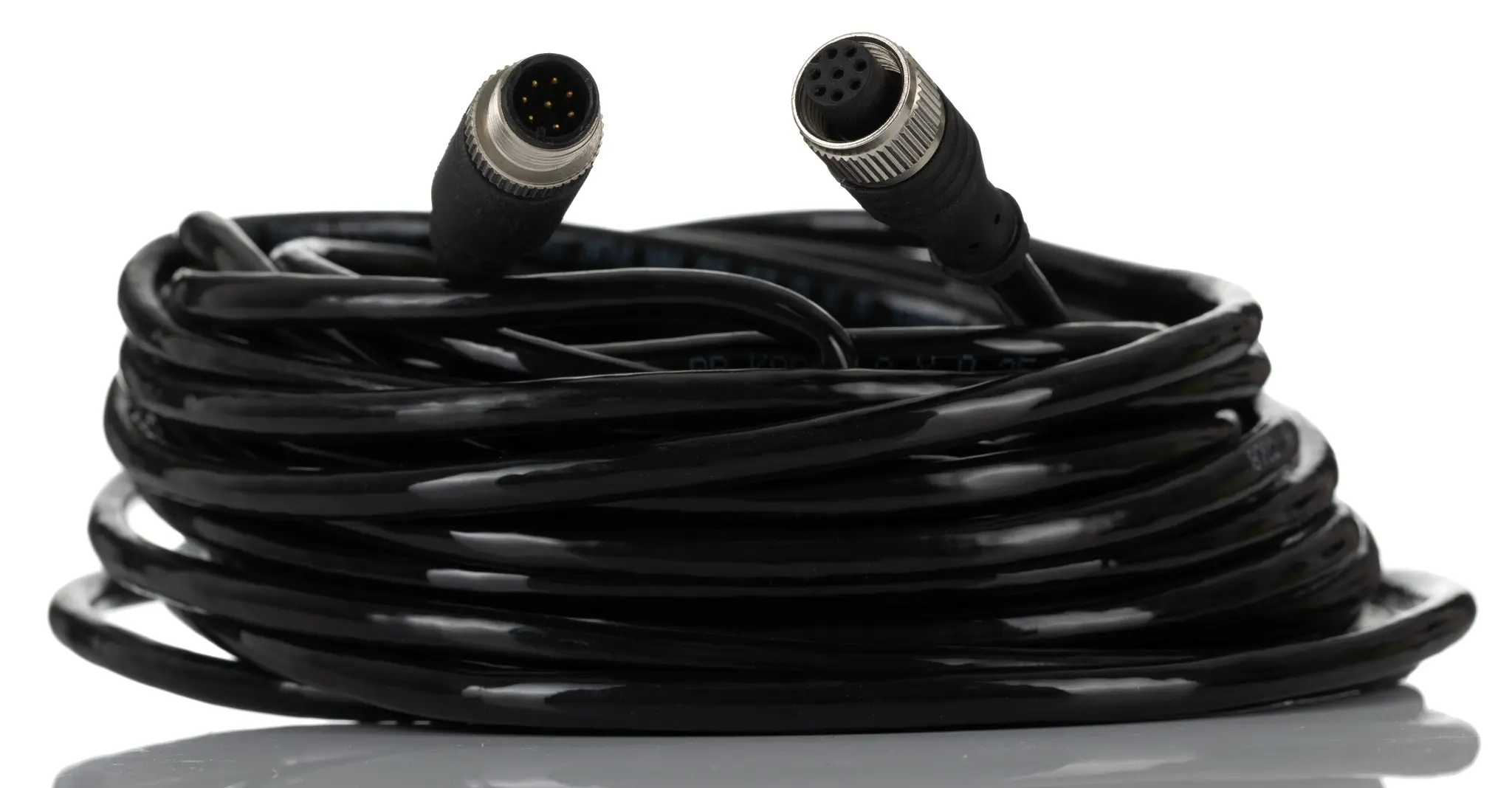 Produktfoto 1 von RS PRO CDF12S, 8-polig Sensor-Betätigungselementkabel, Gerade Buchse 8 / Gerade Stecker, Länge 10 m