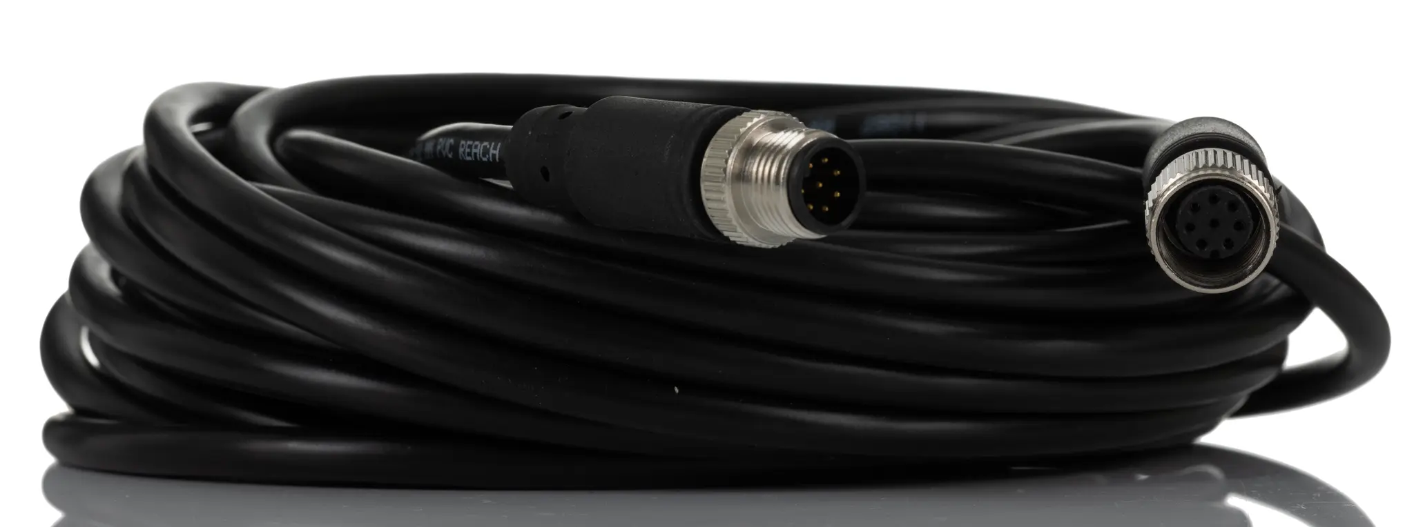 Produktfoto 1 von RS PRO CDF12S, 8-polig Sensor-Betätigungselementkabel, Gerade Buchse 8 / Gerade Stecker, Länge 10 m