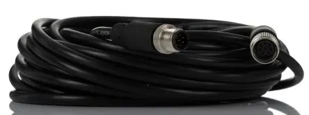 Produktfoto 1 von RS PRO CDF12S, 8-polig Sensor-Betätigungselementkabel, Gerade Buchse 8 / Gerade Stecker, Länge 10 m
