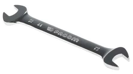 Facom 44 12mm Doppelgabelschlüssel doppelseitig Verchromter Vanadium-Stahl, Länge 167 mm