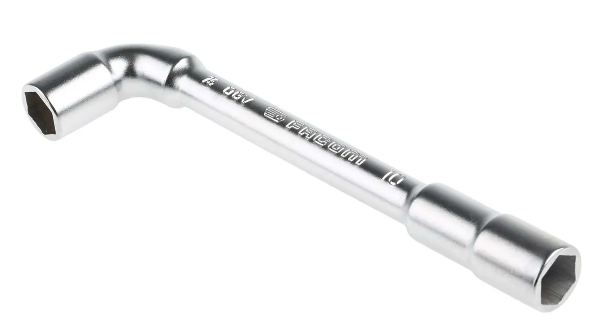 Produktfoto 1 von Facom 10 mm Sechskant Pfeifenkopfschlüssel, Länge 129 mm