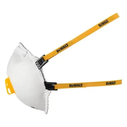 DeWALT DXIRFFP3 Staubschutzmaske mit Ventil FFP3 CE Weiß Eingegossen