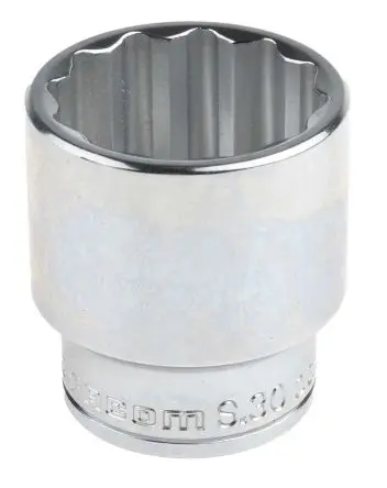 Produktfoto 1 von Facom 1/2 in 12-Kant Buchse SW 30 mm Vierkant x 20mm
